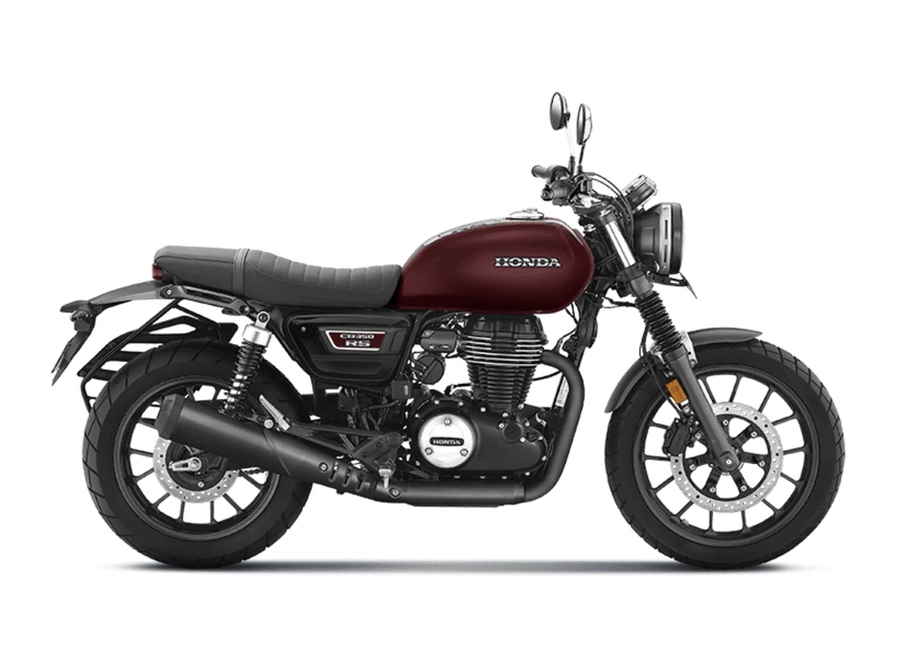 CB350RS in DLX Pro · Rebel Red Metallic