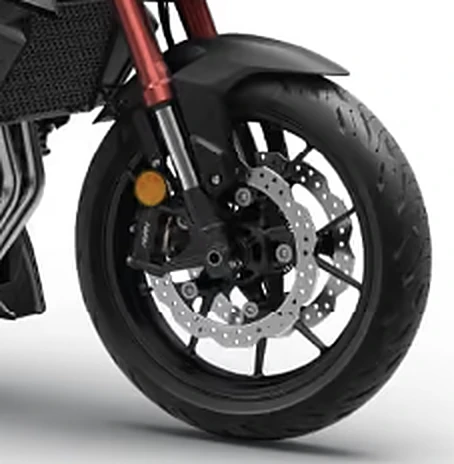 Front double disc brake